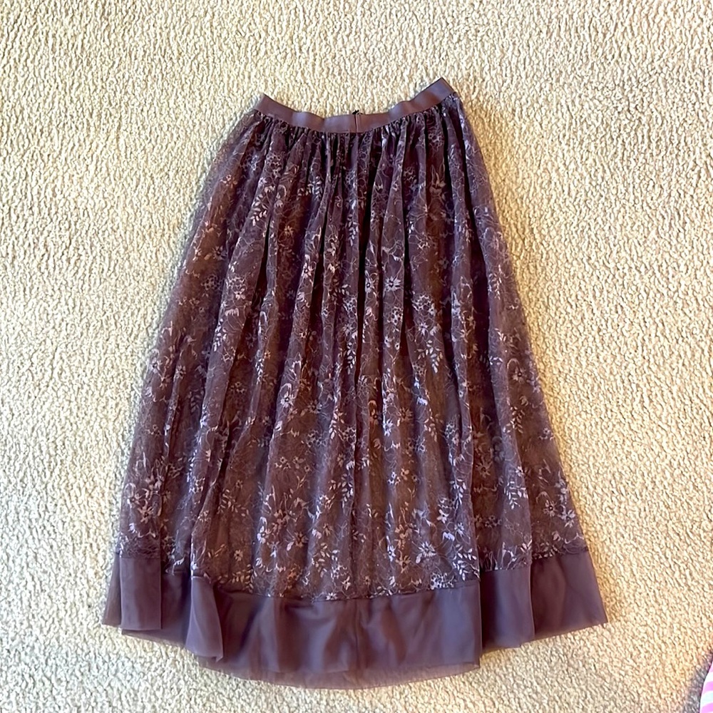Maxi embroided tulle skirt. Victoria’s Secret